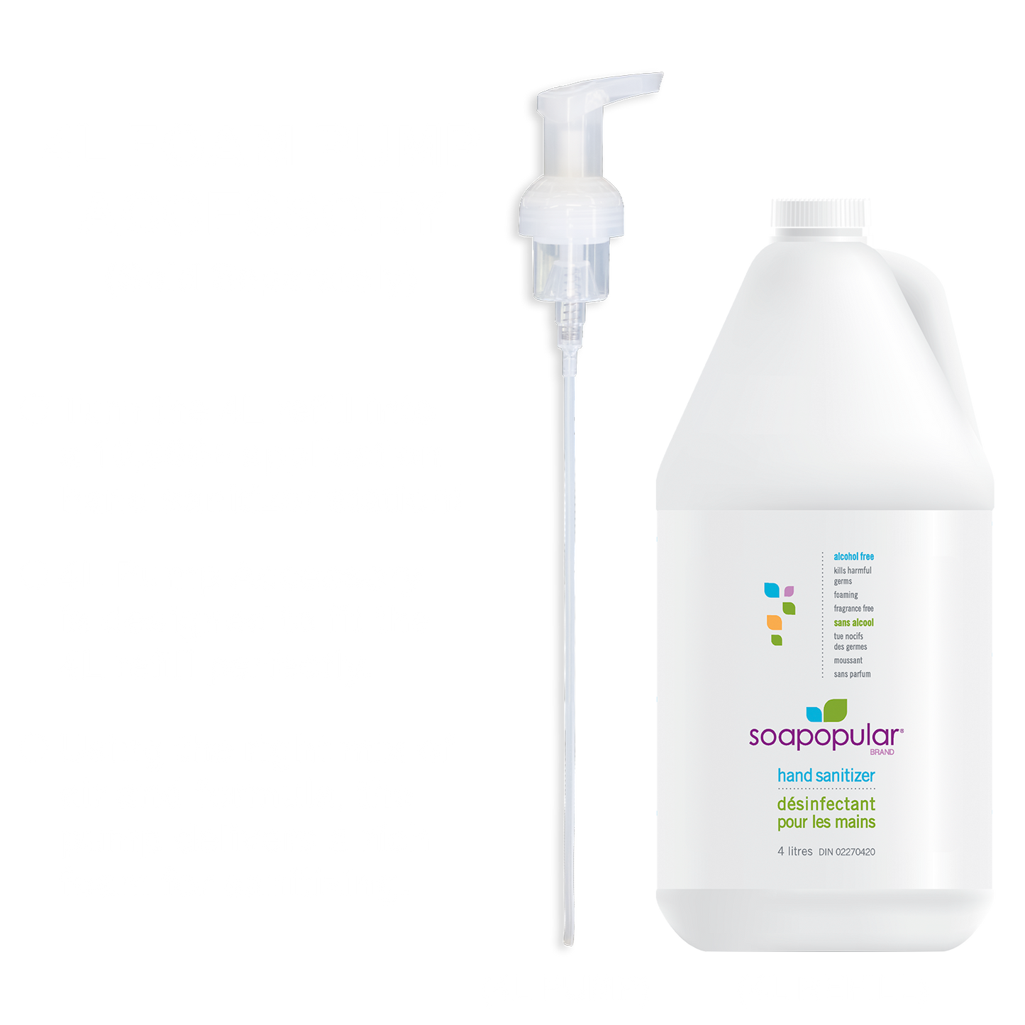 Soapopular® Alcohol-Free Foaming Hand Sanitizer 4L Bulk Fill (1.04gal)