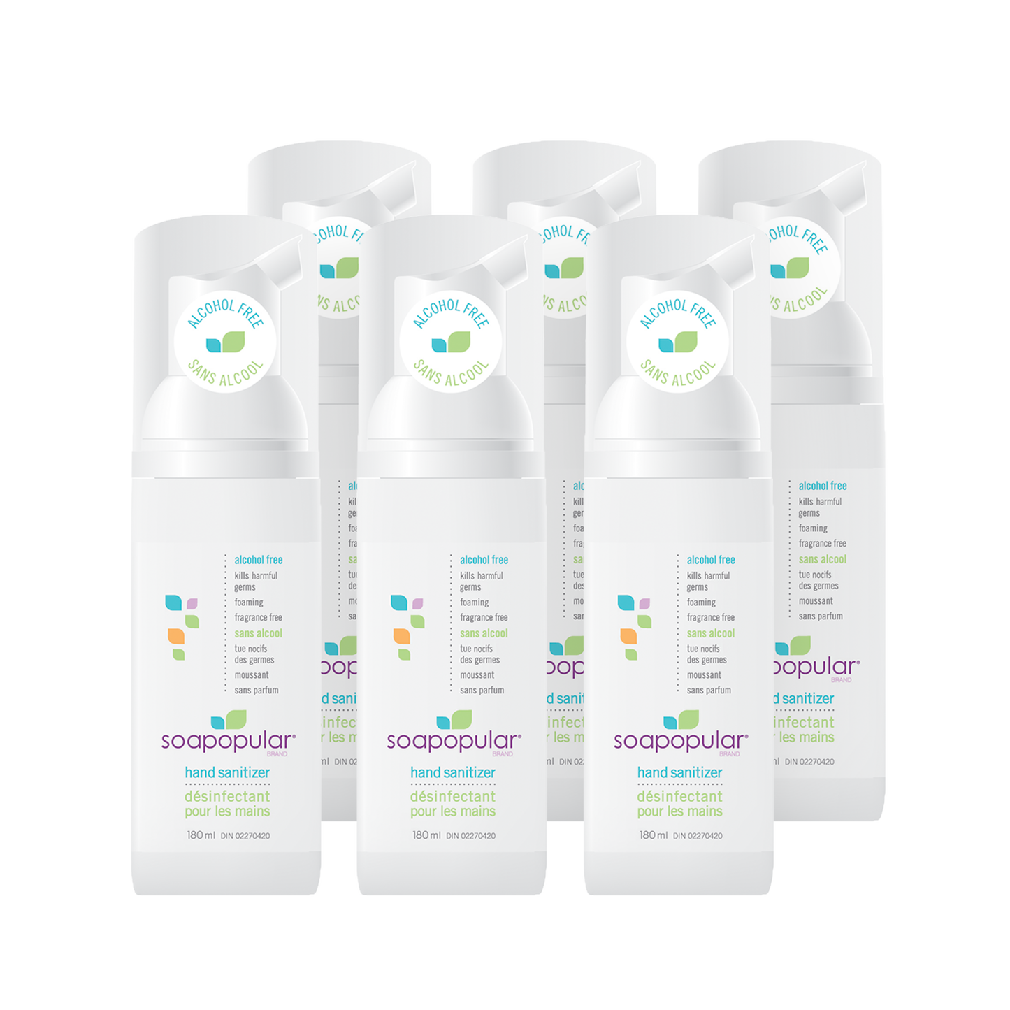 Soapopular® Alcohol-Free Foaming Hand Sanitizer - 180mL (6.0o.z)