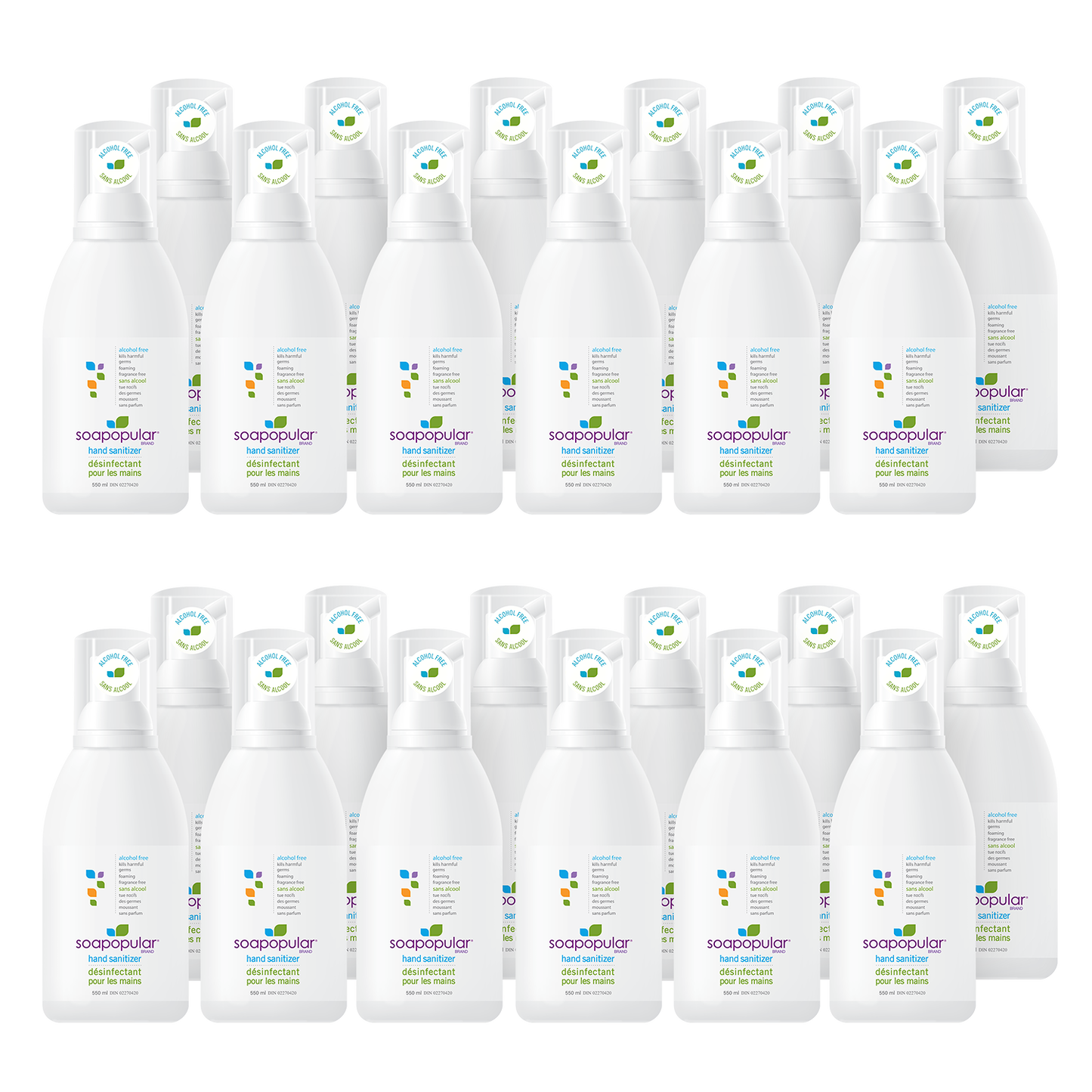 Soapopular® Alcohol-Free Foaming Hand Sanitizer - 550mL (18.5o.z)