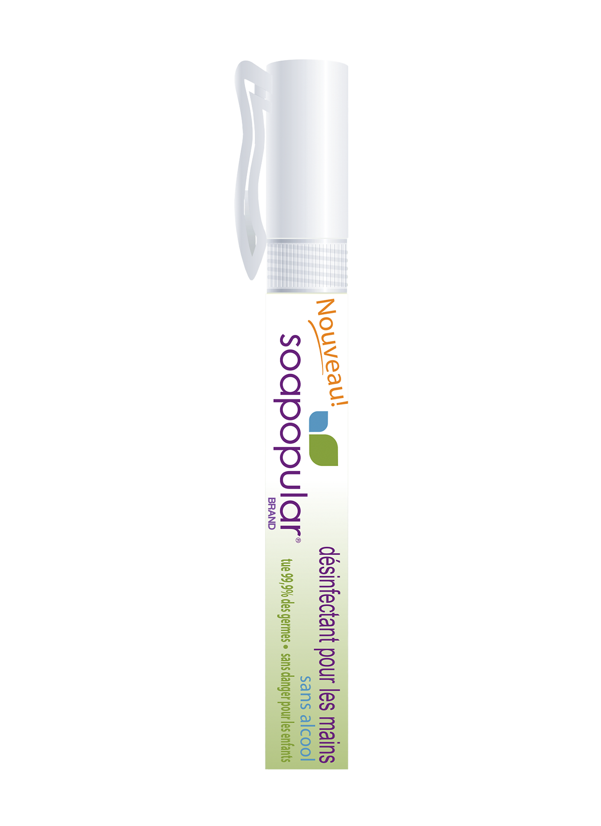 Soapopular alcohol free 10mL sanitizer pens are perfect for sponsors, events and other parties.