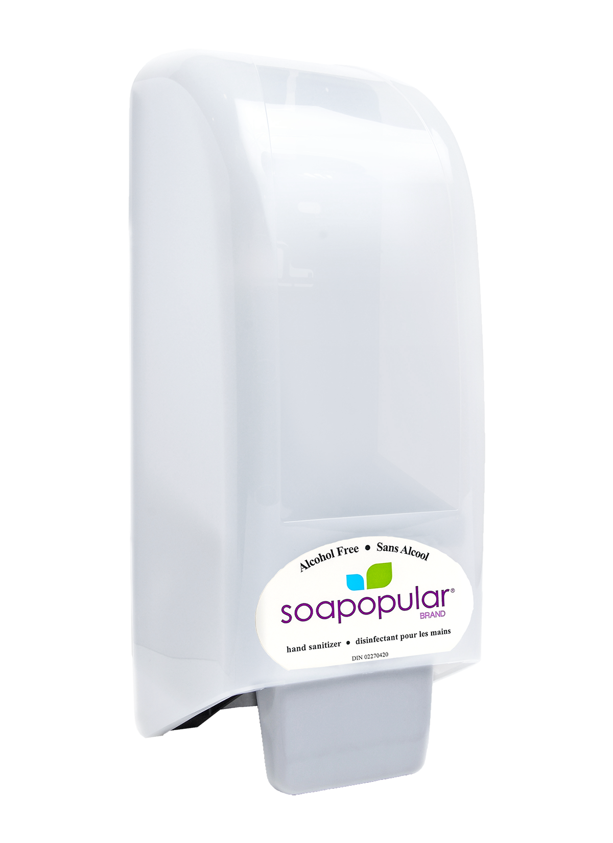 PROMOTION* Soapopular® DIN Alcohol-Free Foam Hand Sanitizer 1 L Cartridge Refill (6PK) & Receive 1 FREE Wall Covered Dispenser