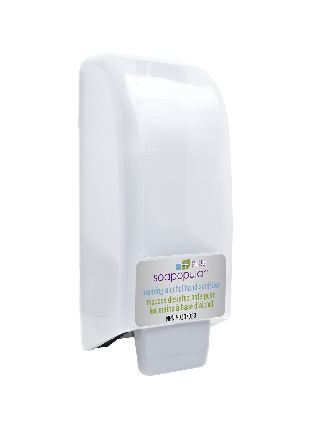Soapopular 70% alcohol sanitizer manual dispenser comes with a cover that protects the sanitizer from pilferage risk.