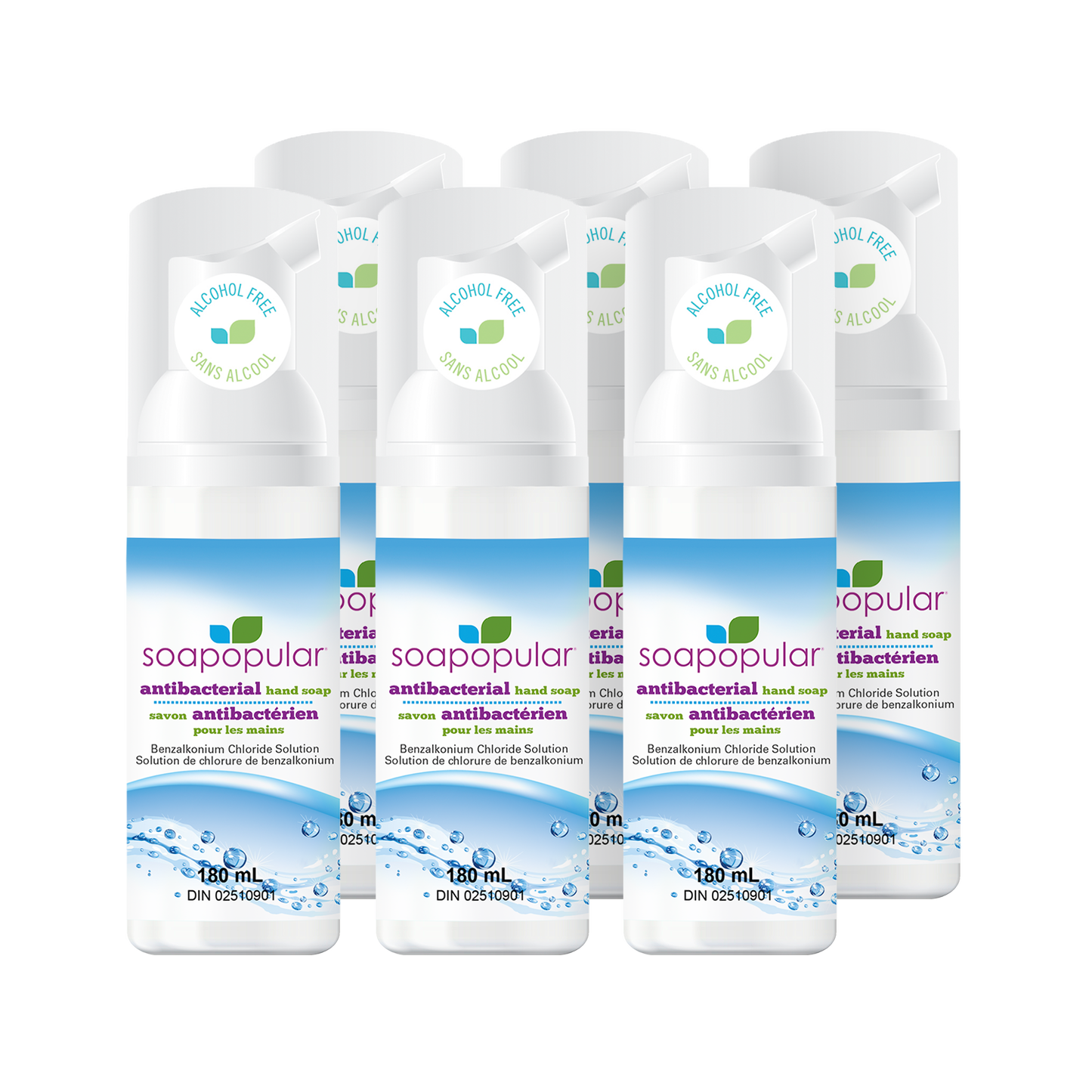 Soapopular® Triclosan-Free Foaming Antibacterial Hand Soap - 180mL (6.0o.z)