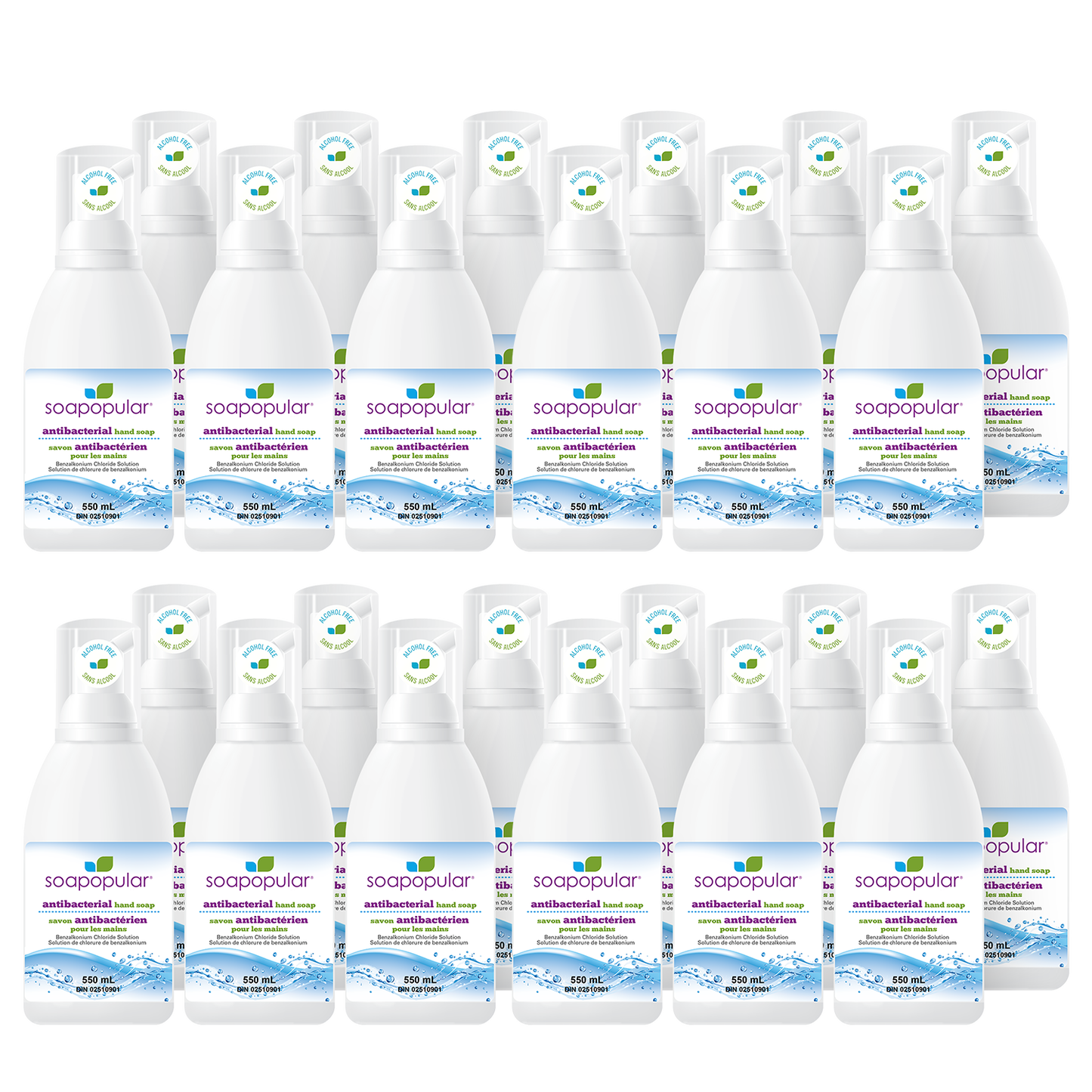 Soapopular® Triclosan-Free Foaming Antibacterial Hand Soap - 550mL (18.5o.z)