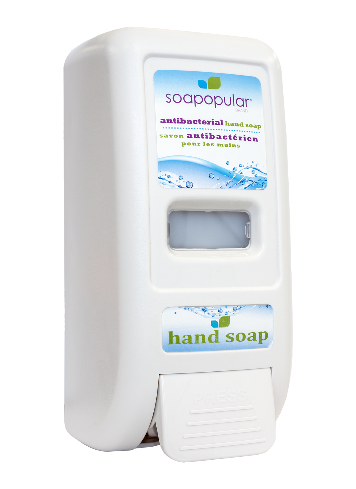 Soapopular® Triclosan-free Foaming Antibacterial Hand Soap Bulk Fill Manual Dispenser - 1000mL (33.8o.z)