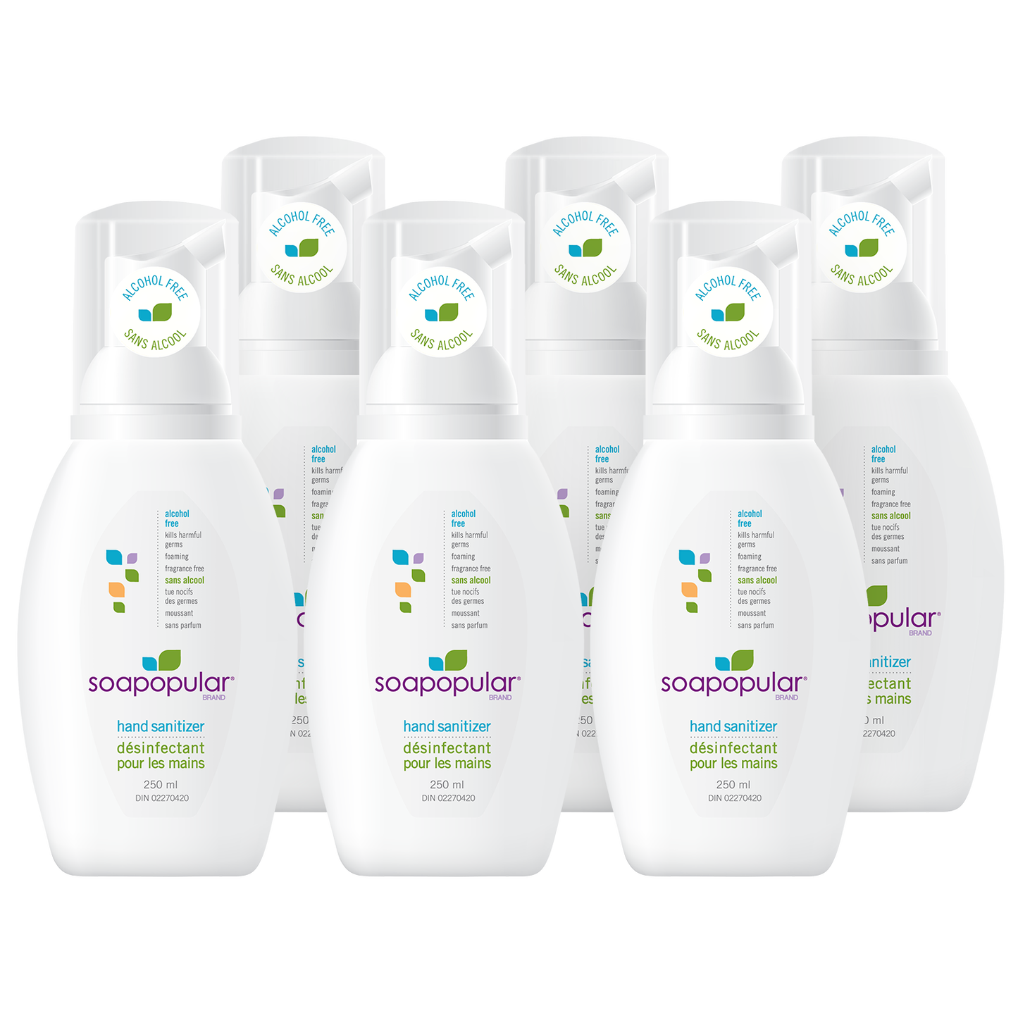 Soapopular® Alcohol-Free Foaming Hand Sanitizer - 250mL (8.45o.z)