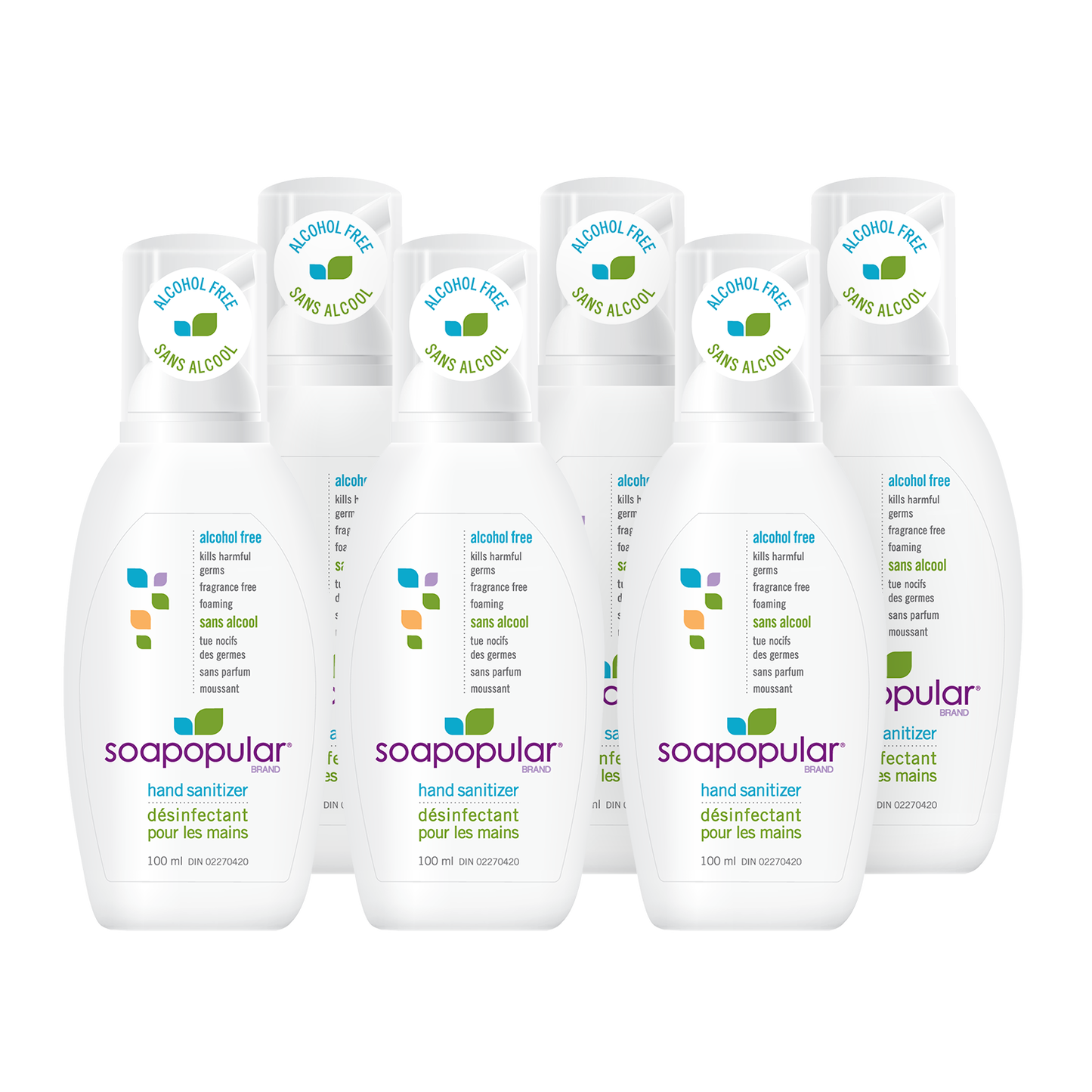 Soapopular® Foam Alcohol-Free Hand Sanitizer - 100mL (3.4o.z)