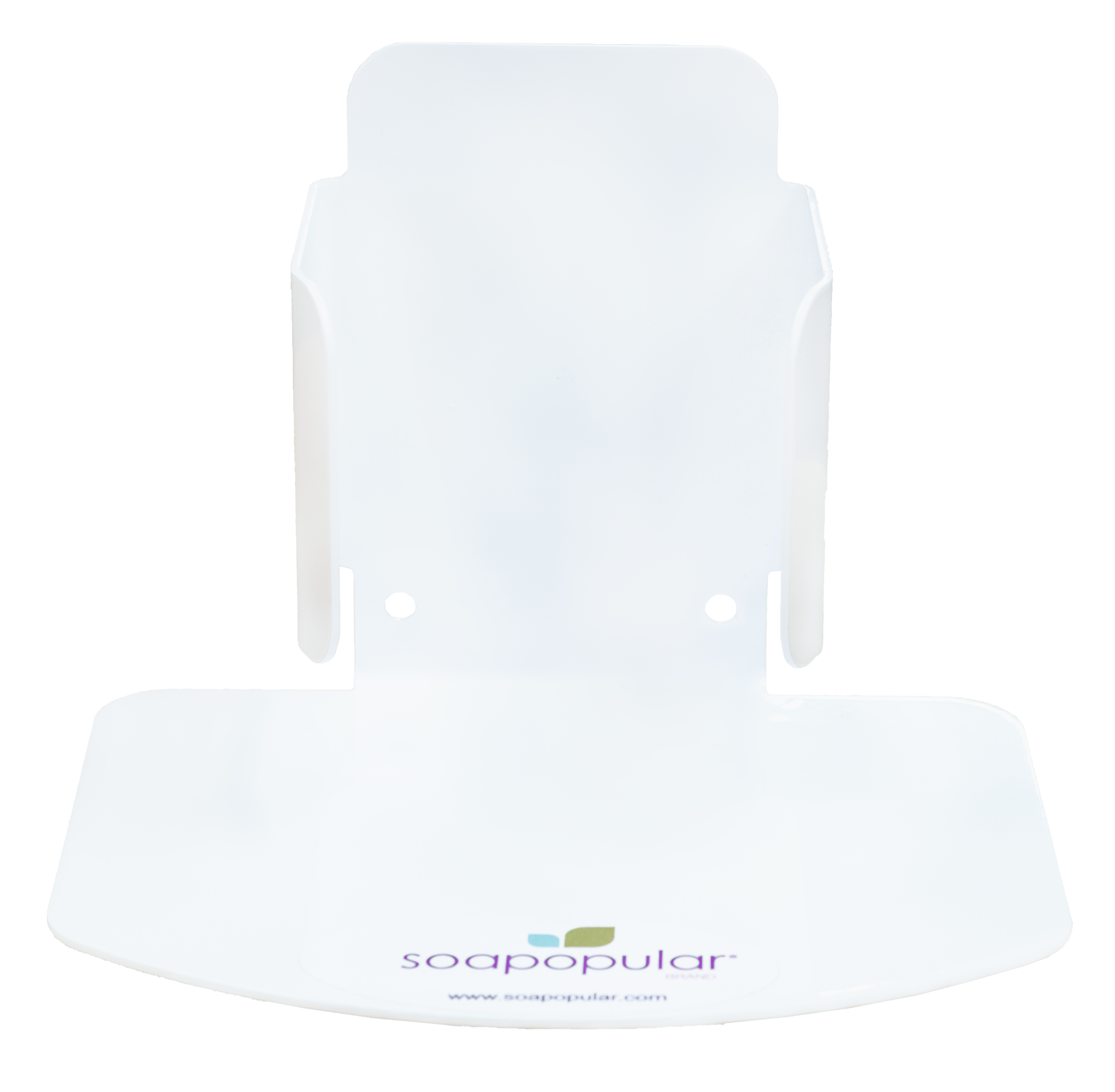 Soapopular 550mL desktop bracket holds 550mL bottles for a more secure sanitation station.